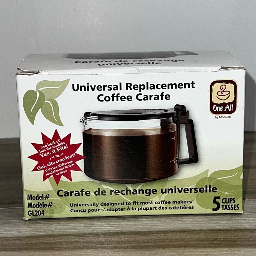UNIVERSAL DESIGN REPLACEMENT BLACK COFFEE CARAFE 5 CUPS 1.0 CT